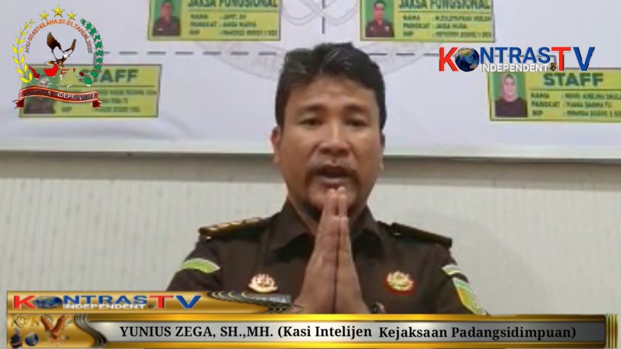 YUNIUS ZEGA, SH., MH. Kasi Intelijen Kejaksaan Padangsidimpuan Berikan Ucapan Selamat HUT KOIN Ke-3