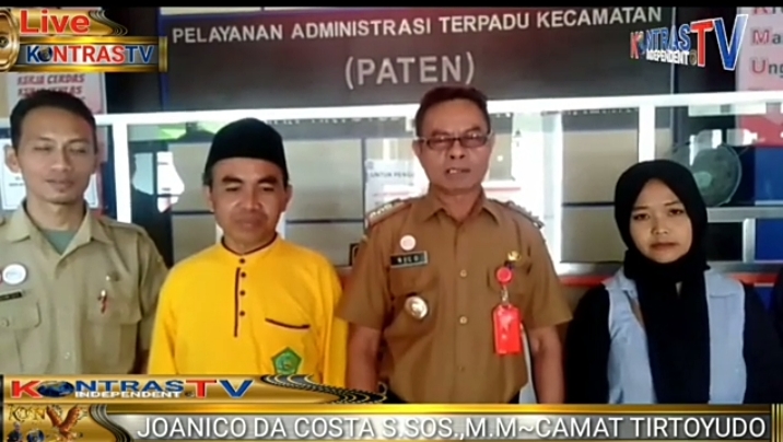 JOANICO DA COSTA S.Sos.,M.M Camat Tirtoyudo Ucapkan HUT Ke Media Kontras Independent