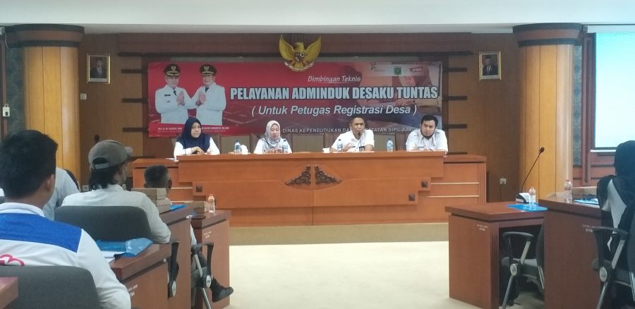 Bimbingan Teknis Pelayanan Adminduk Capil Desaku Tuntas
