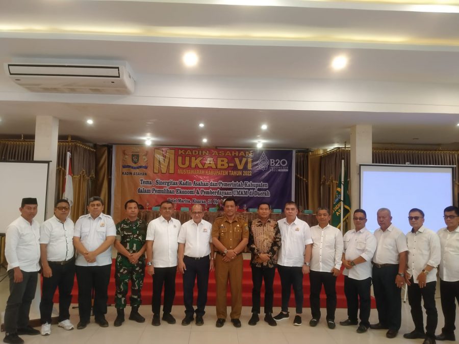 MUKAB Ke-IV Kamar Dagang Industri 2022 & Pelantikan Ketua Kadin Masa Bakti 2022 – 2027 Di Gelar Di Hotel Marina Kabupaten Asahan Sumut.