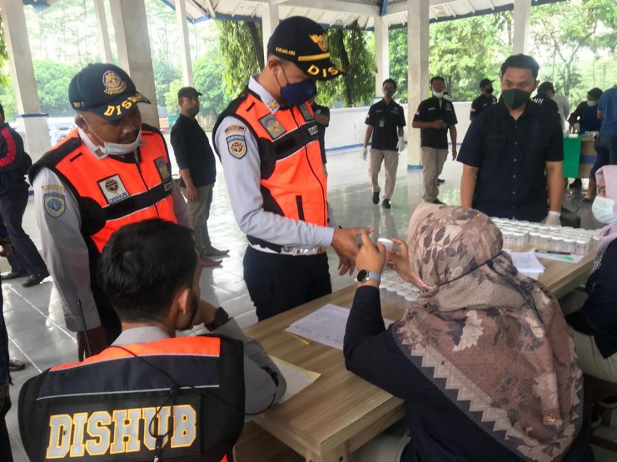 Dishub di Hari Jadi Kab. Malang ke-1262 Lakukan Tes Urine Pada 193 Orang