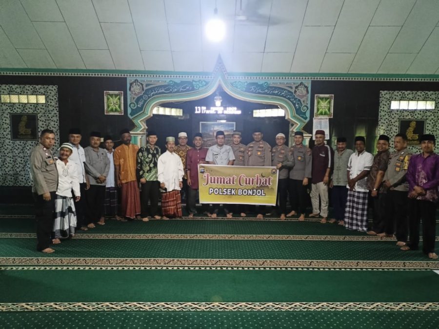 Kapolsek Bonjol Gelar Acara ”Jum’at Curhat”Di Masjid Al Falah!!!