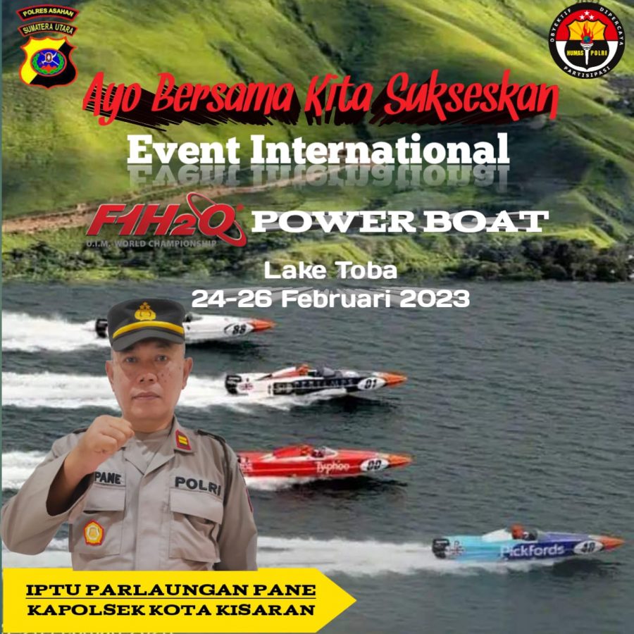 Polsek Kota Kisaran Ajak Warga Untuk Mendukseskan Event Internasional F1H20 Di Danau Toba