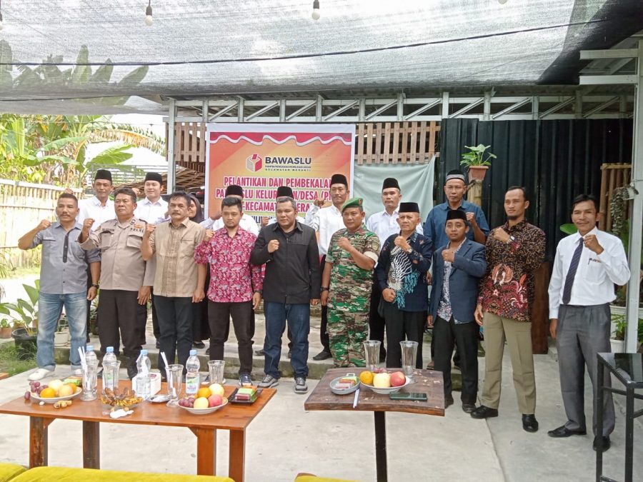Personil Polsek Kota Kisaran Hadir Pelantikan Panwaslu Kelurahan