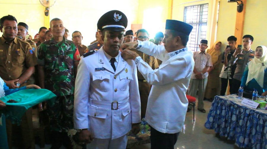 Pelantikan Wali nagari katiagan Oleh H risnawanto SE Wakil bupati Pasaman barat sukses Aman tertib dan lancar