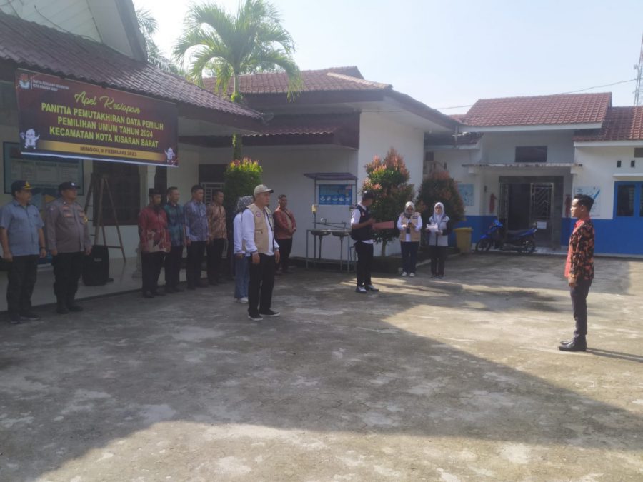 Bhabinkamtibmas Polsek Kota Kisaran Hadir Dalam Melaksanakan apel Akbar PPS dan Pantarlih