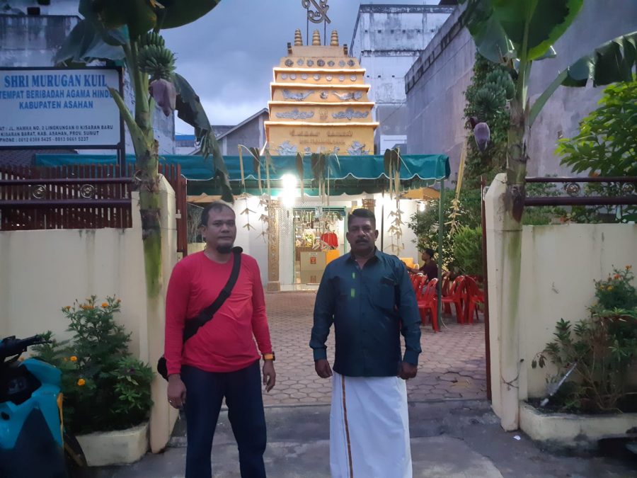 Personil Sat Intelkam Polres Asahan Amankan Perayaan Ritual Maha Puja Thaipusam