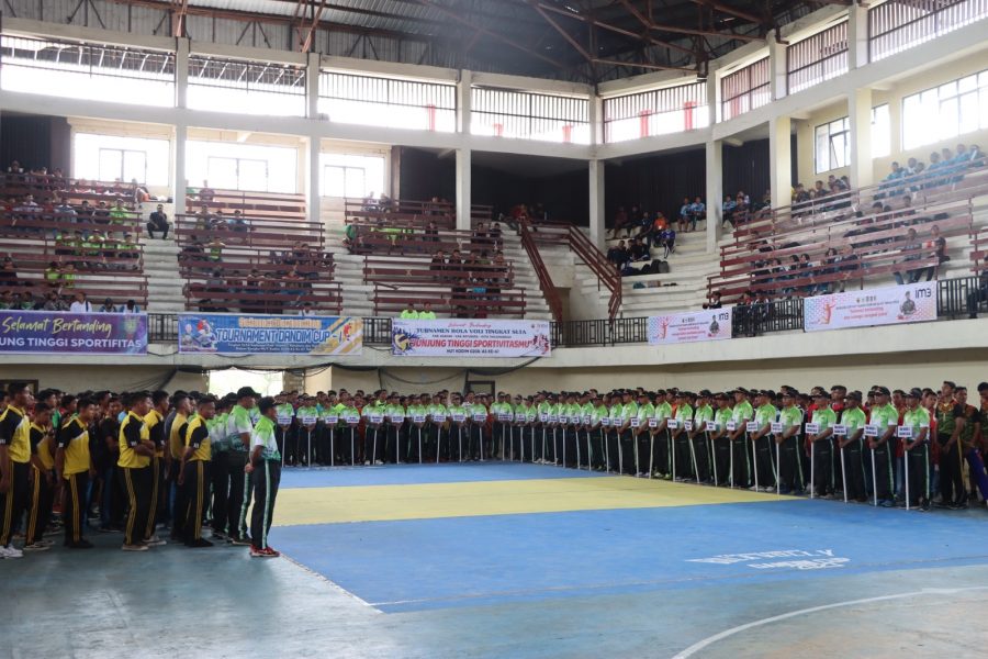 Kapolres Asahan Hadir Turnamen Bola Volly Piala Dandim Cup I