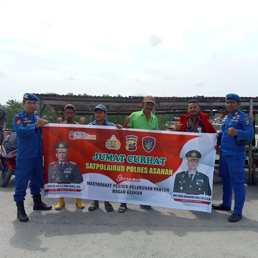 Satpolairud Polres Asahan Ajak Masyarakat Menjaga Situasi Kamtibmas Dijumat Curhat