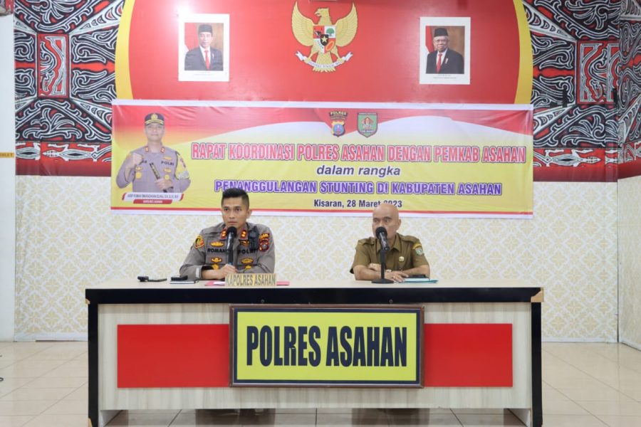 Kapolres Asahan Gelar Rapat Terkait Penanganan Stunting di Kabupaten Asahan