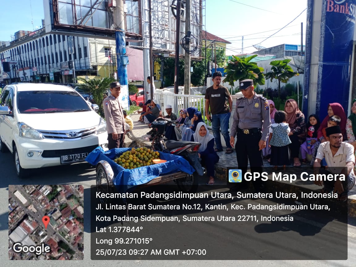 Gelar DDS Sat Binmas Polres Padangsidimpuan Serap Informasi dari Masyarakat di Kelurahan Kantin
