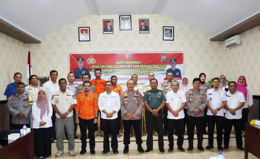 Kapolres PSP Pimpin Rakor Lintas Sektoral Ops Bina Karuna Toba-2023