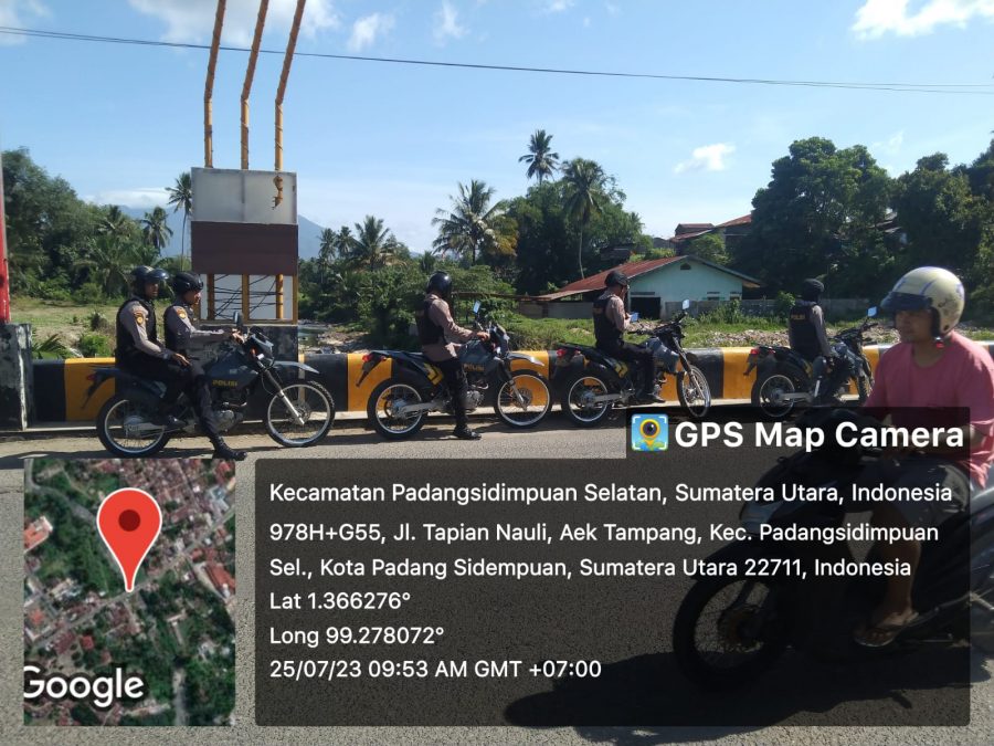Sat Samapta Polres Padangsidimpuan Aktif patroli Antisipasi Kerawanan Kamtibmas
