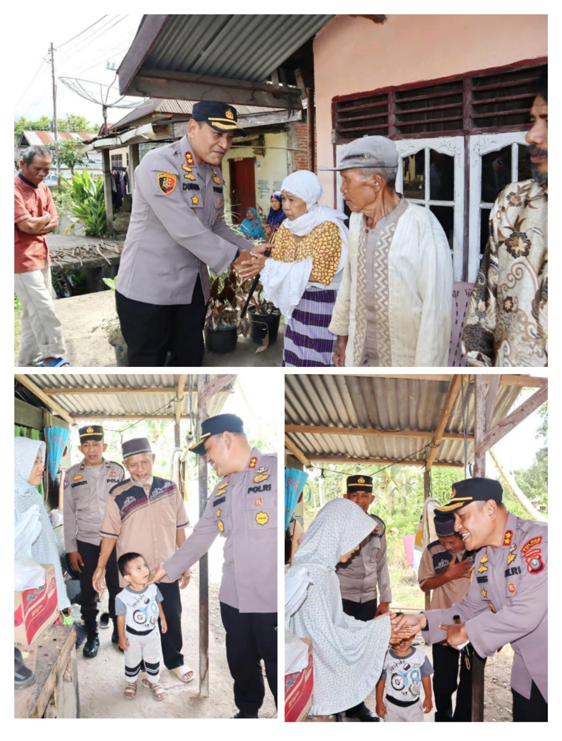 Kapolres Padangsidimpuan bagikan paket Sembako kepada warga Dalam Rangka Bakti Sosial Polri Presisi