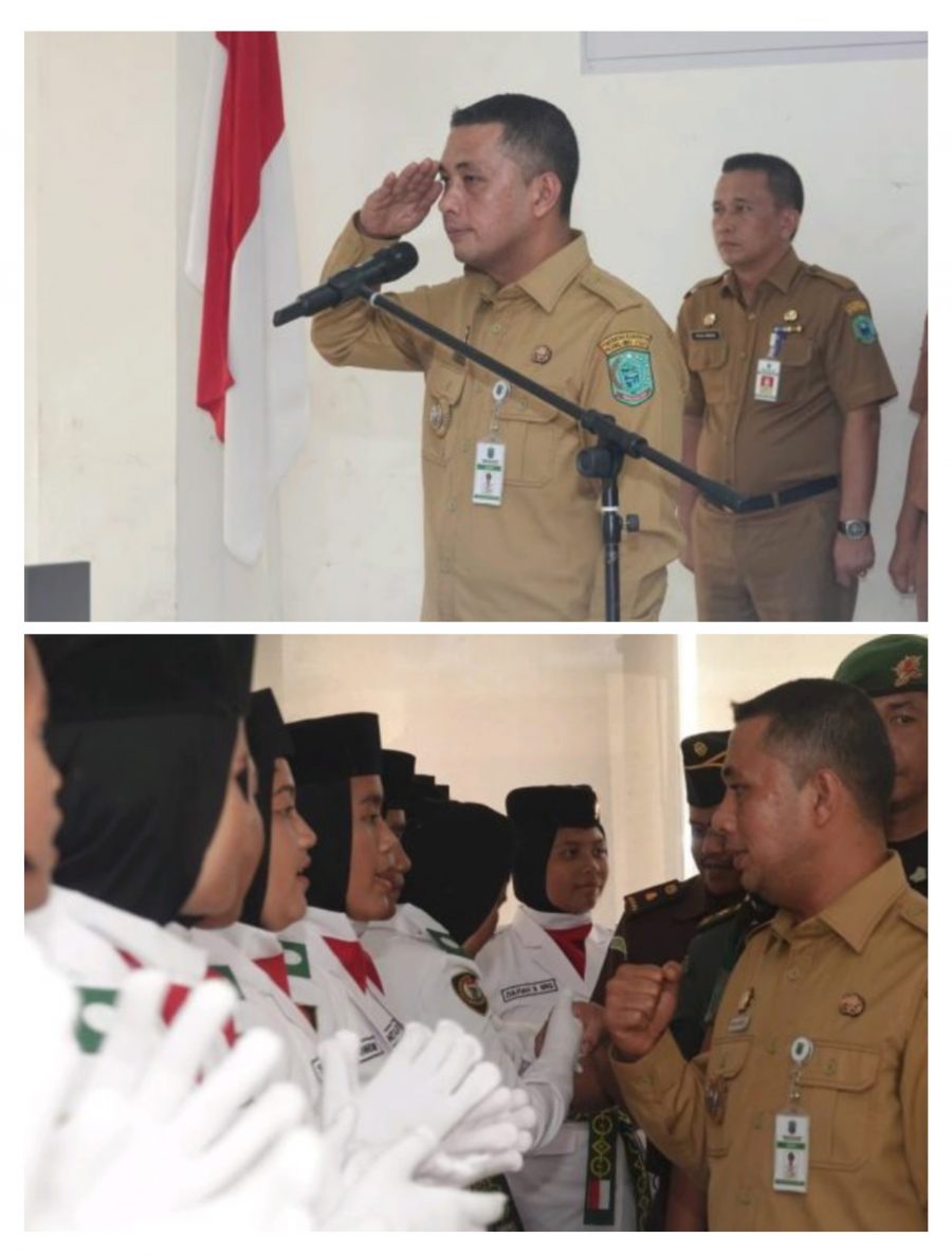 Pengukuhan Paskibraka Paluta, Kapolsek Padang Bolak : Kiranya Dapat Berikan yang Terbaik