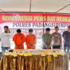 Polres Padangsidimpuan Sukses Bongkar Jaringan Narkoba 3,18 kg berikut 3 0rang Pelaku.