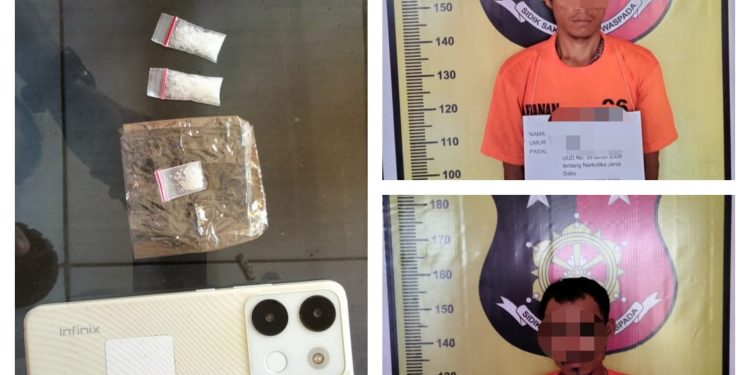 Santai di Warung, 2 Pria Ditangkap Polsek Padang Bolak Karena Menyimpan Sabu