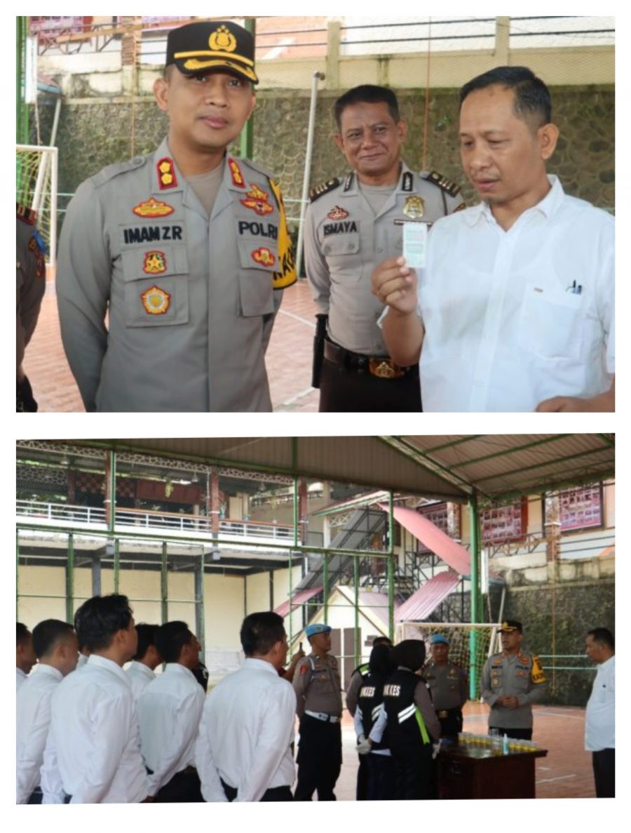 Polres Tapsel Gelar Tes Urine, Wujud Narkoba Musuh Bersama, Kapolres : Personel Harus Bersih dari Narkotika