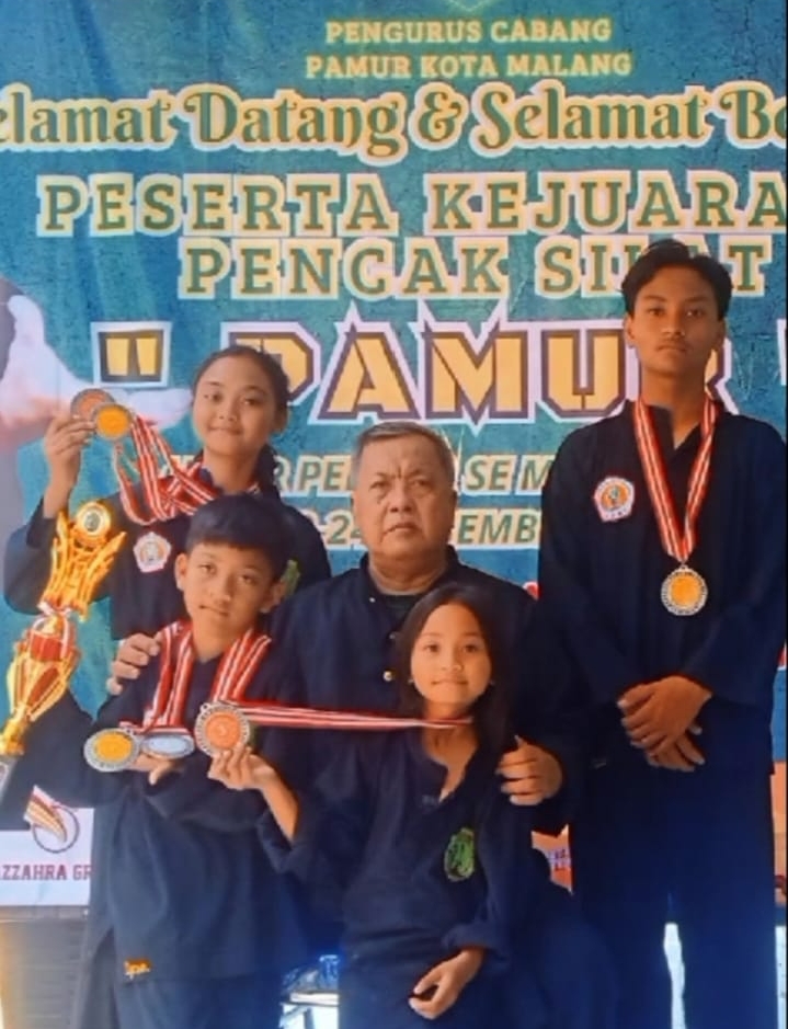 Empat Bersaudara Raih Juara Pencak Silat PAMUR Hingga Tingkat Nasional