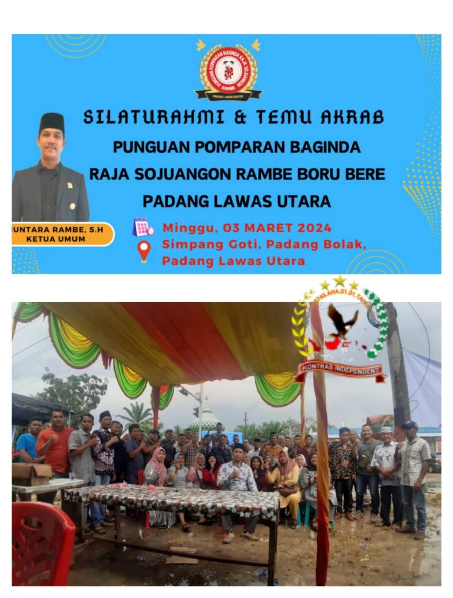 Temu Akrab Perdana Parsadaan Rambe: Saling Rangkul dan Menolong!