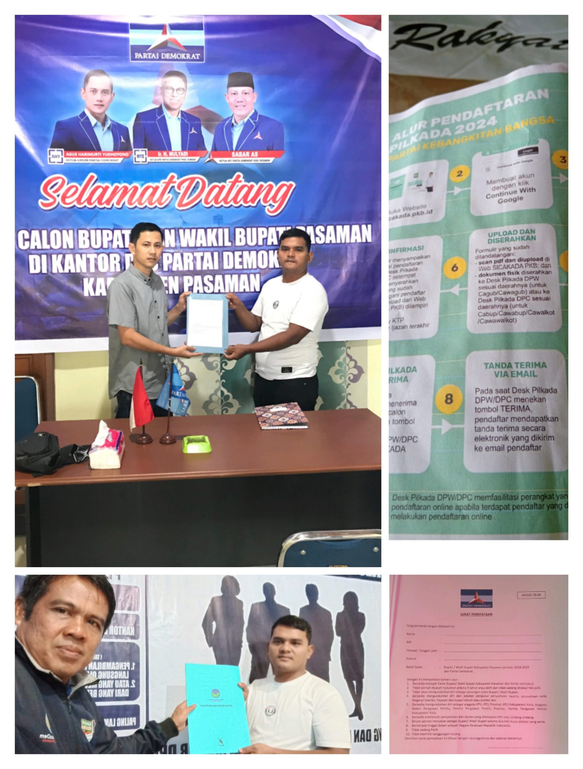 Ketua Regional Kontras TV Sumbar.RISPONDI,S.I.Kom. Ambil Formulir Pilkada PasamanJuma’t, 03 Mei 2024.