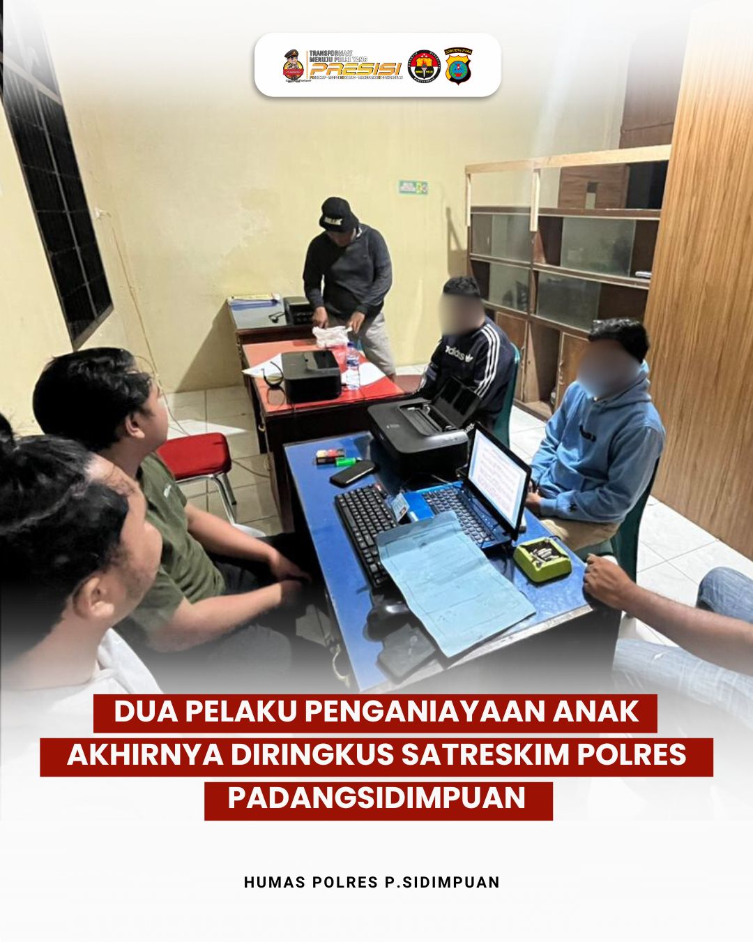 Dua pelaku penganiayaan anak akhirnya Diringkus satreskrim Polres Padangsidimpuan