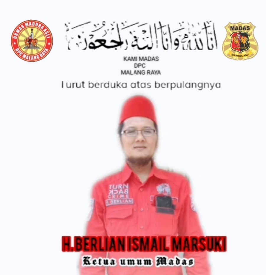 Berita Duka : Ketum Ormas Madas Meninggal Dunia Selasa 18 Romadhon 2025