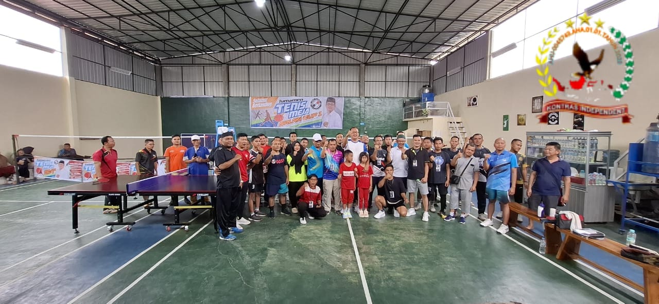 Niat Baik Iqbal Harahap Buka Turnamen Tenis Meja Salak Cup I Padangsidimpuan!