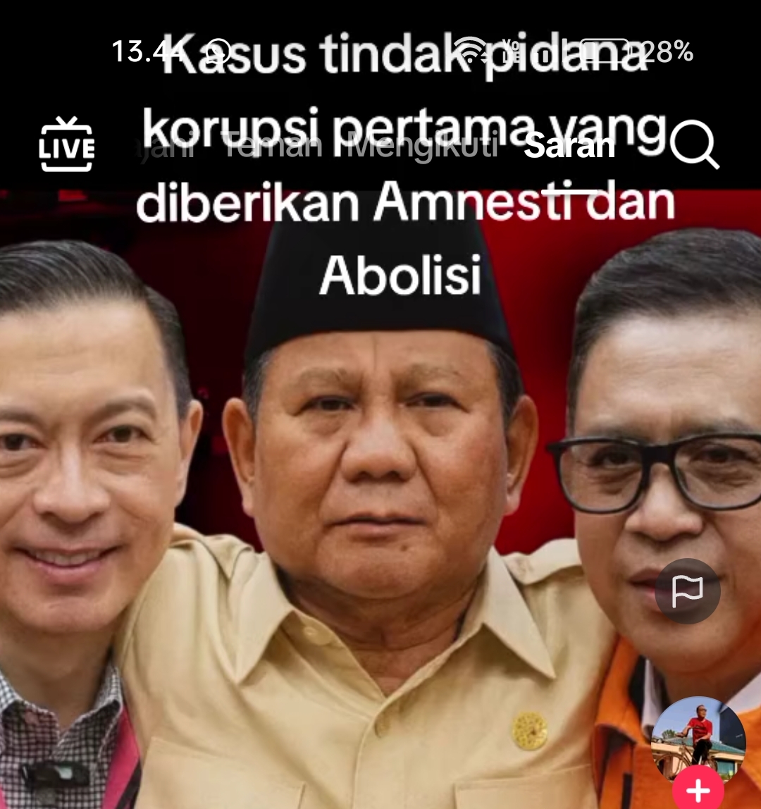 Gempar Presiden Bebaskan Dua Koruptor, Rakyat  Kecewa