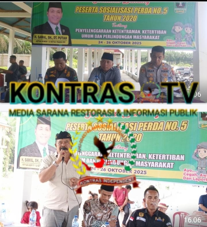 Ketua Komisi 1 DPRD Provinsi H. Sawal, S.H Dt. Putiah Sukses Gelar Acara Sosialisasi Perda Nomor 5 Tahun 2020