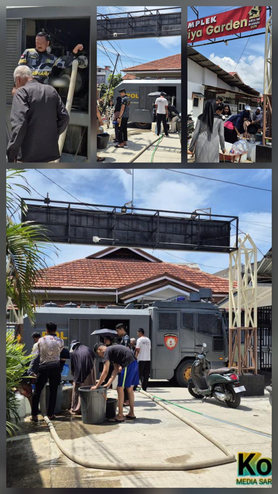 Gerak Cepat Pasca-Banjir, Mobil AWC Polresta Padang Salurkan Air Bersih untuk Warga Kurao Pagang