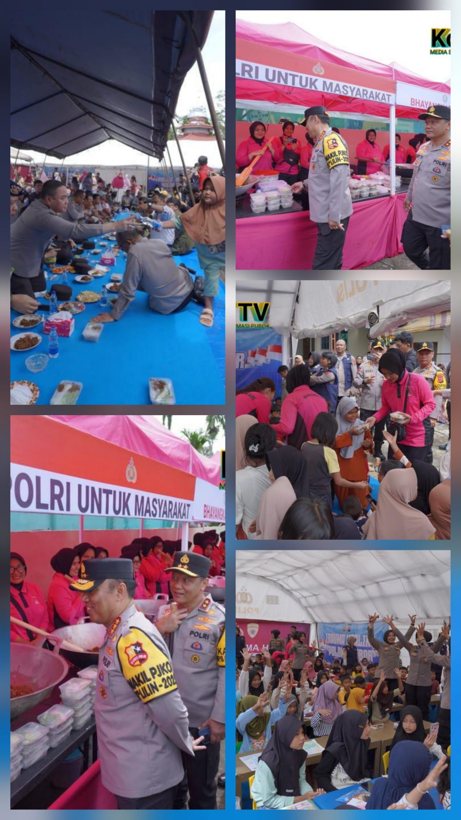 Pulihkan Senyum Korban Bencana, Polda Sumbar Gelar Trauma Healing dan Masak Rendang Bareng Warga