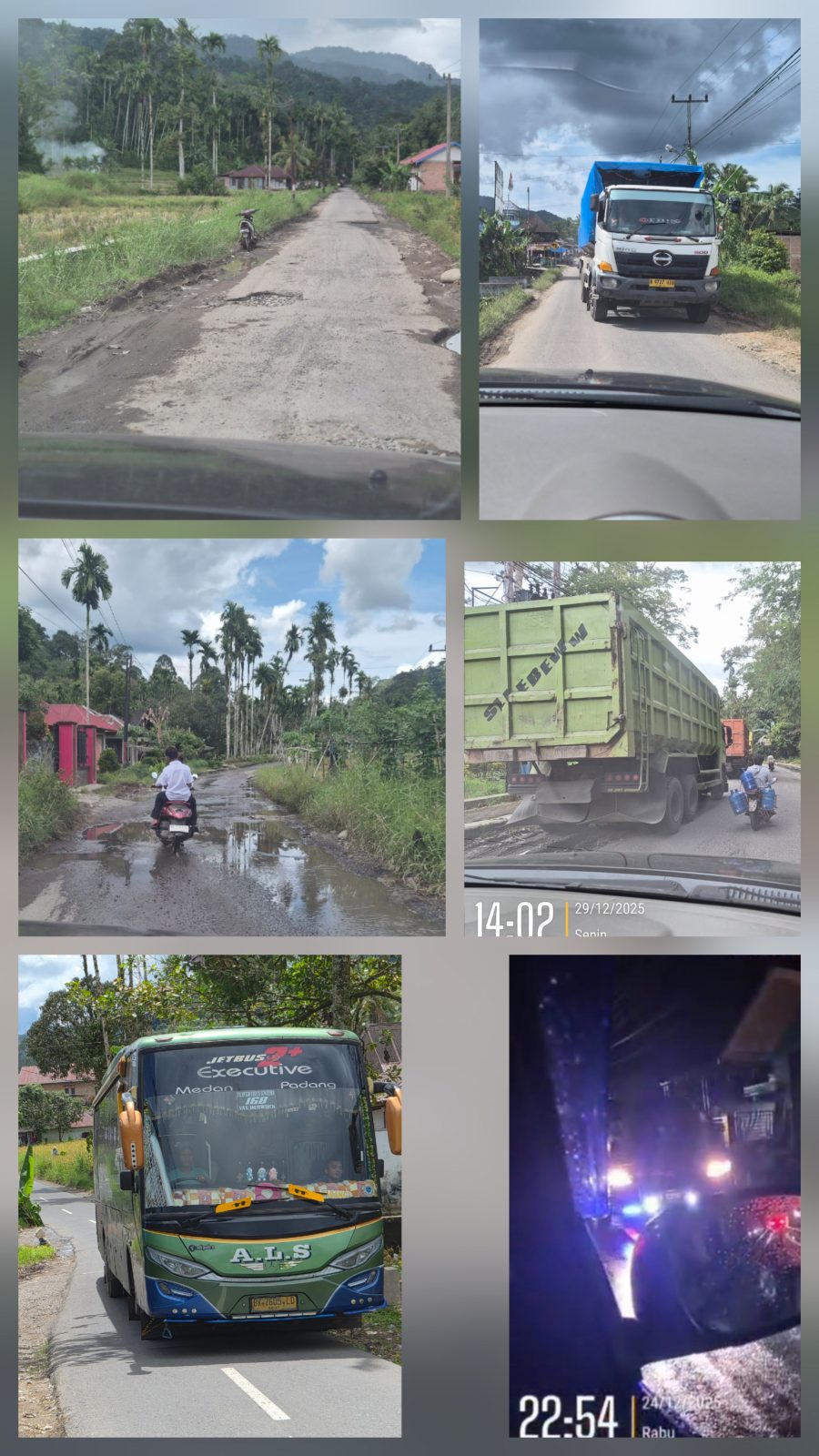 Jalur Penghubung Pasaman-Pasaman Barat Rusak Akibat Truk Gandeng, Warga Desak Pembatasan Tonase