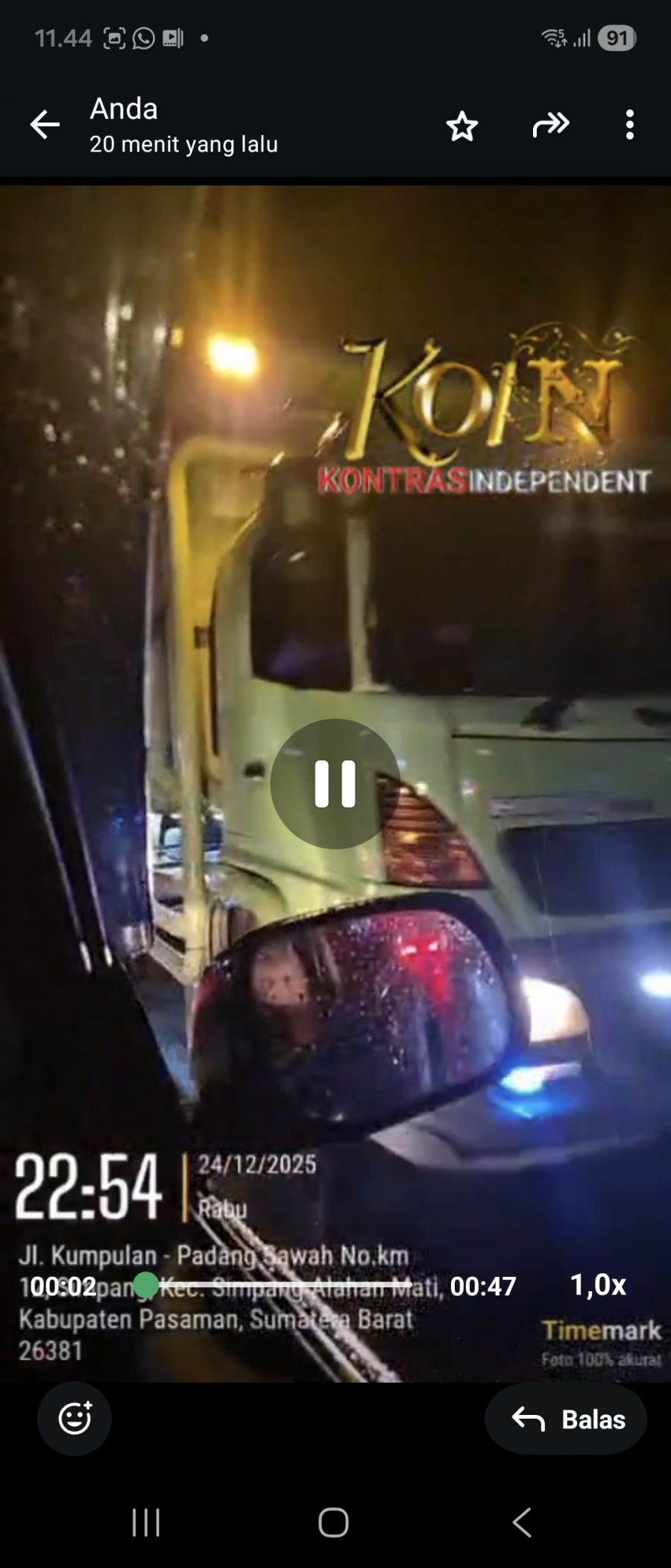 Jalur Penghubung Pasaman-Pasaman Barat Rusak Akibat Truk Gandeng, Warga Desak Pembatasan Tonase
