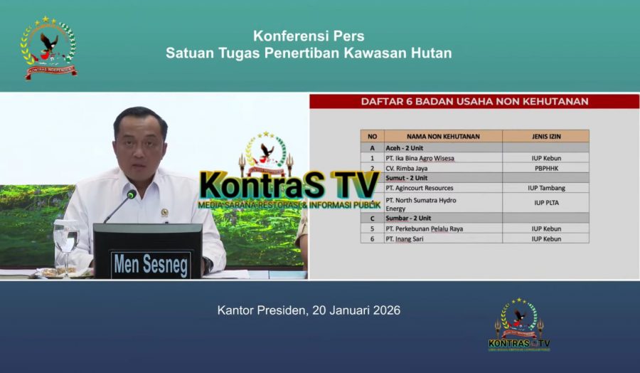 Pemerintah Cabut Izin 8 Perusahaan di Sumatra Barat Terkait Bencana Alam