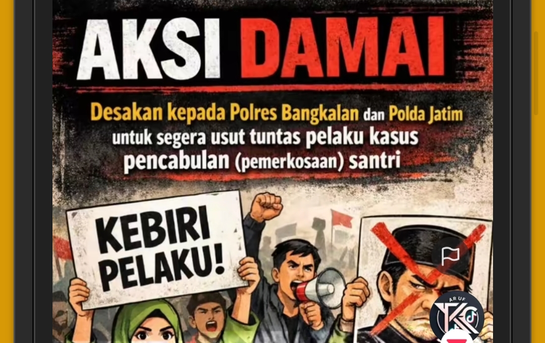 Warga Madura Desak Polda Jatim Usut Tuntas Kasus Pencabulan Di Ponpes Peterongan