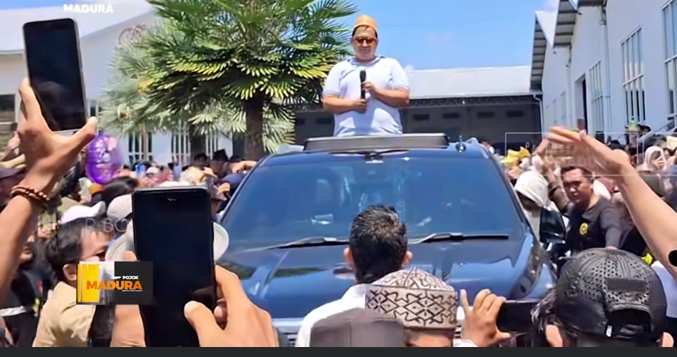 Ribuan Masyarakat Madura Sambut Kedatangan H. Her Pasca Pemanggilan KPK