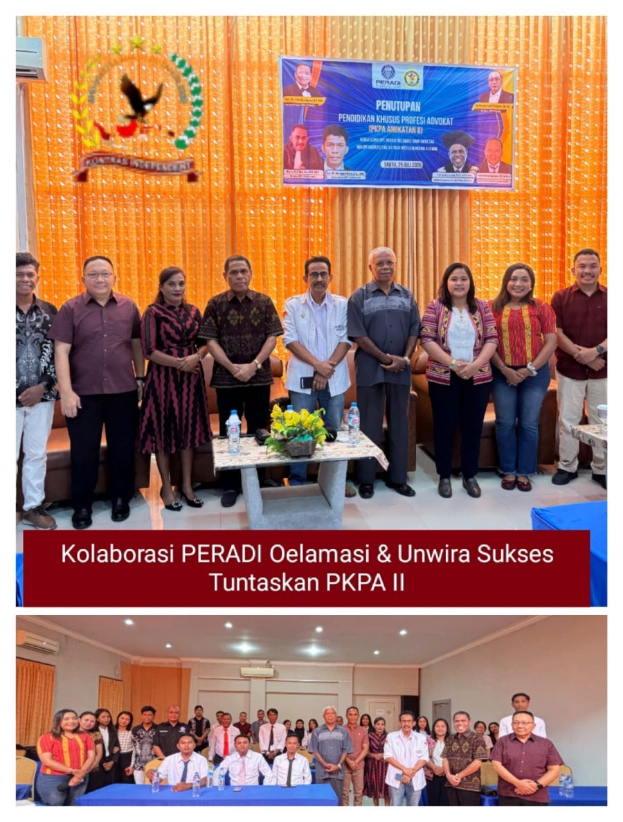 DPC PERADI Oelamasi dan Universitas Katolik Widya Mandira Kupang Resmi Tutup PKPA Angkatan II