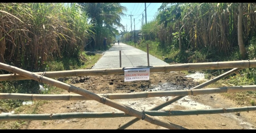 Rabat Beton Jalan Ruas Ngasem Ngajum Telah Selesai Di Kerjakan