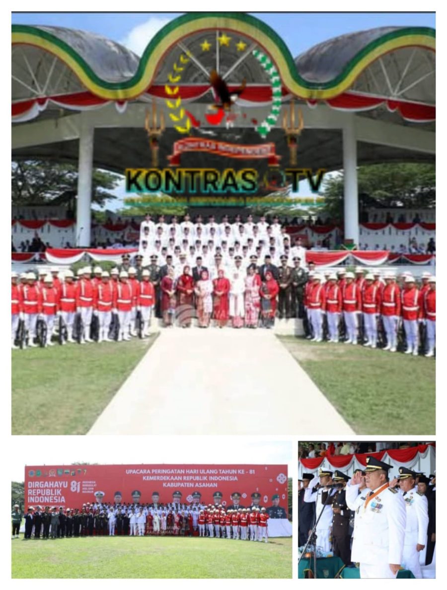 Bupati Asahan Pimpin Upacara Pengibaran Bendera HUT ke-81 RI