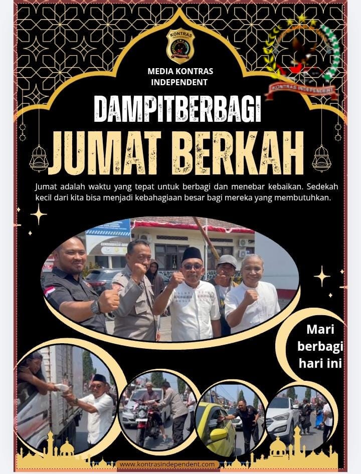Aksi Kolaborasi Pemuda Dampit Bersatu bersama KoiN dan Pemuda Pancasila dalam berbagi nasi kotak,” Jum’at Berkah “.