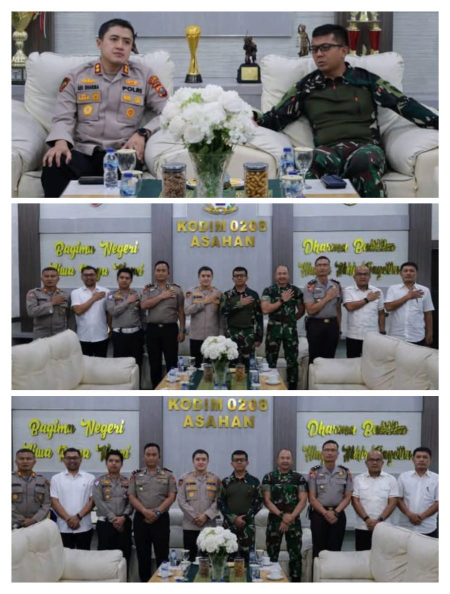 Dandim 0208/Asahan Terima Kunjungan Silaturahmi Kapolres Asahan
