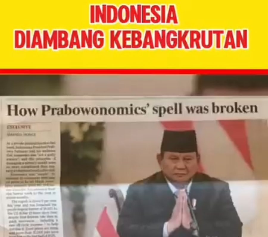 Hasil Sorotan Media Internasional, Indonesia di Ambang Kebangkrutan