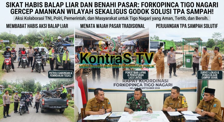 Sikat Habis Balap Liar dan Benahi Pasar: Forkopinca Tigo Nagari Gercep Amankan Wilayah Sekaligus Godok Solusi TPA Sampah!
