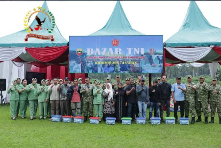 Dandim 0208/Asahan Hadiri Bazar TNI Secara Virtual Dalam Rangka HUT Ke-81 TNI