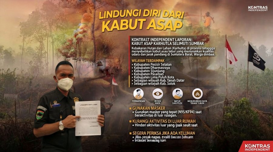 Kabut Asap Karhutla Selimuti Sejumlah Wilayah Sumbar, Kontras Independent Minta Warga Waspada