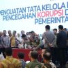 Bupati Kabupaten Asahan Tanda Tangani Komitmen Bersama Terkait Penguatan Tata Kelola Daerah Dan Pencegahan Korupsi.