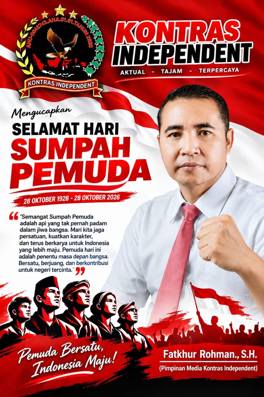 Pimpinan Kontras Independent Ajak Pemuda Jaga Persatuan