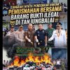 Langkah Nyata Penegakan Hukum: Pemusnahan Bersama Barang Bukti Ilegal di Tanjungbalai Sumatera Utara