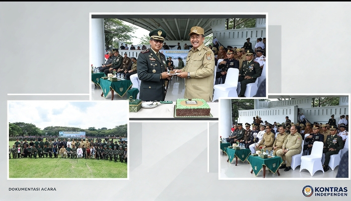 BUPATI ASAHAN HADIRI UPACARA PUNCAK HUT KE-81 TNI DI KISARAN